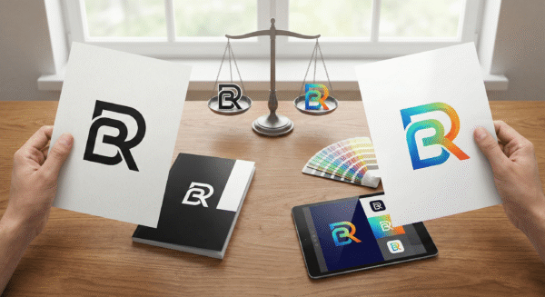 nhãn hiệu đen trắng